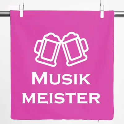 Produktbild von Huuraa Kissenbezug Musikmeister Spielmanszug 40x40cm Fuchsia Baumwolle Dekokissenbezug Geschenkidee