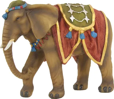 Elefante FADEDA / altezza:17 cm / dipinto a mano / figure
