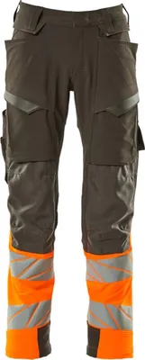 Produktbild von Mascot Hose mit Knietaschen 19179-511-1814 Gr. 76C49 dunkelanthrazit/hi-vis orange