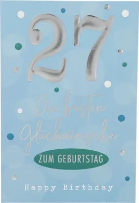 Produktbild von 11566 Depesche Zahlenkarte, Glückwunschkarte-27 Die besten Glückwünsche zum...