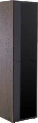 Produktbild von Vitrine in schwarz mit Eiche VARAZZE-05