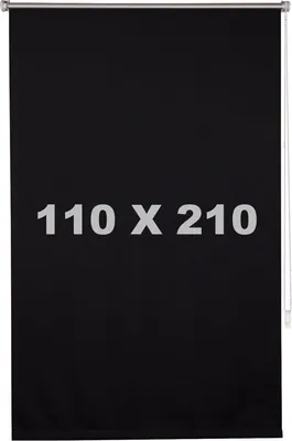 Produktbild von Verdunkelungsrollo - Schwarz - 110x210 cm - Isolierend - Ohne Bohren