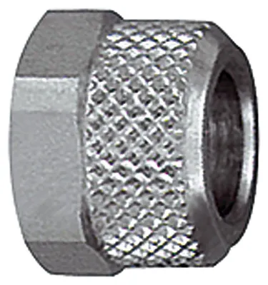 Produktbild von Riegler Überwurfmutter, M7x0,75, für Schlauch 5/3 mm, SW 8, MS vern.