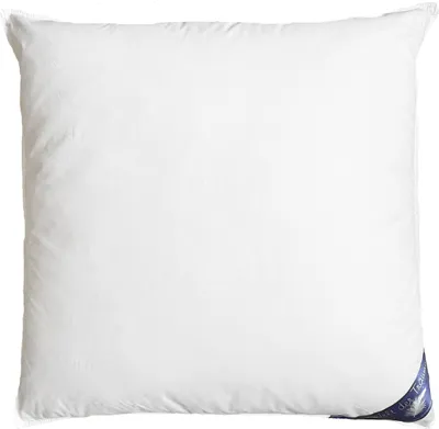 A white pillow on a white background.