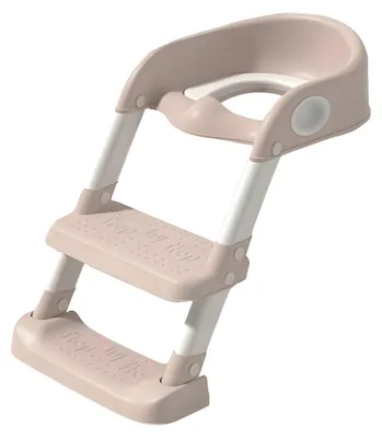 Image de Siège de toilette d'apprentissage pour enfants, couleur sable, avec échelle