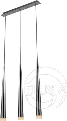 Produktbild von Stylo 3 Pendelleuchte Chrom, höhenverstellbar, G9 Fassung, 55x60x120 cm