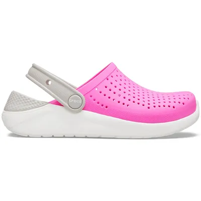 Produktbild von CROCS TM SHOES Lite Ride Clog Kids Mädchen Pantoletten pink, Massage Fußbett