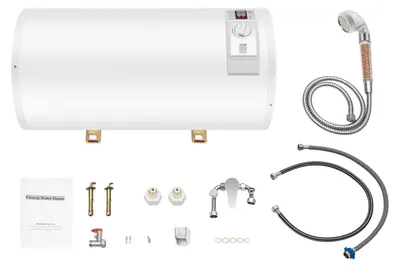 Produktbild von Elektrischer Wasserheizer, 50L Kapazität, schnelles Heizen, WEISS