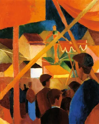 Obrázek produktu pro August Macke art print obrázek - provazochodec, 1914 (50 x 40 cm)