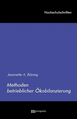 Produktbild von Boening, J: Meth. betriebl. Oekobilanzierung