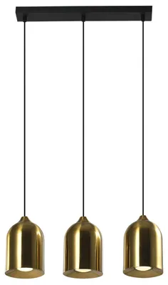 Immagine prodotto di Lampada a sospensione NILO dorata 3xGU10x8W in metallo, dimensioni: 119,5x46x11,5 cm, IP20, Light Prestige