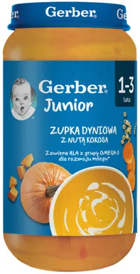 Obrázek produktu pro Zupa dyniowo-kokosowa Gerber dla dzieci po 6. miesiącu 250 g