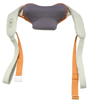 Imagen del producto de Yesido - Masajeador de cuello MG16. Masajeador de cuello con 3 modos de masaje, función de calor, tecnología Shiatsu y batería de 2000 mAh - color beige