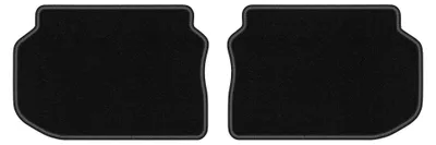 Obrázok produktu pre Zadné velurové koberce pre: BMW 5 F10 2010-2013 (sedan) – 2 ks, čierne, na mieru – Wielganizator LUX