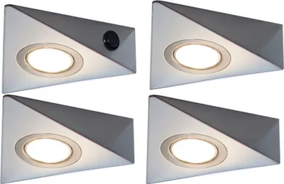 Obrázok produktu pre LED nerezové kuchynské svietidlo pod linku 4x3W, kuchynské svietidlo Rokky 2.0