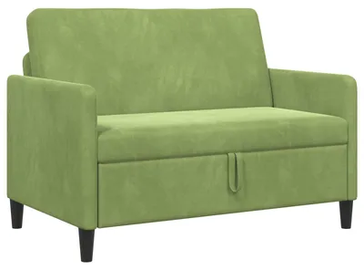 Produktbild von vidaXL Sofa mit Stauraum Hellgrün 122 x 78 x 87 cm Polyester