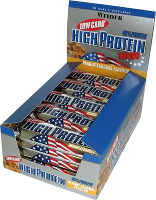 Produktbild von Weider 40% High Protein Low Carb Bar - 24 Riegel a 50g Peanut-Caramel