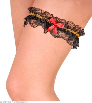 Produktbild von Strumpfband mit Spitze in 3 Farben