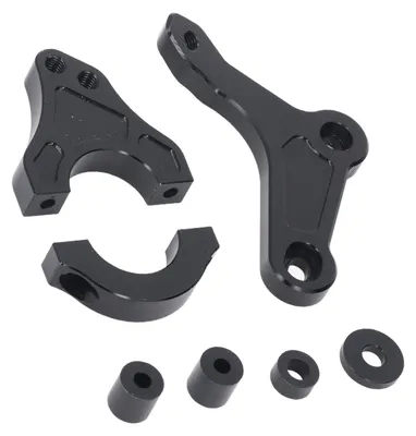 Zdjęcie produktu dla Regulowany, lekki wspornik stabilizatora amortyzatora kierownicy do motocykla XMAX300 (modele od 2014 do 2017 r.) – stopu aluminium, kolor czarny