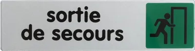 Image de Plaque sortie de secours en plastique