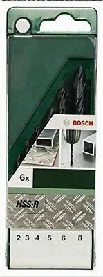 Produktbild von Bosch Metallbohrer-Set 6-tlg. HSS-R DIN 338 Stahlbohrer Bohrer 2-8 mm Rollengewalzt