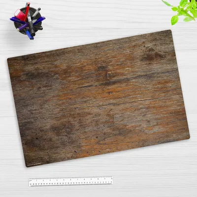 Produktbild von Schreibtischunterlage für Erwachsene – Antikes Holz – 60 x 40 cm – aus Premium Vinyl – Germany