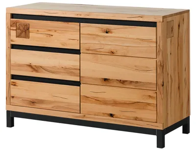 Immagine prodotto di MASSIVMOEBEL24 | Credenza in legno di faggio 120x45x85 oliato naturale VILLANDERS #110