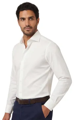 Produktbild von Profuomo Hemd geschäftlich Slim Fit Creme Weit Gespreizt