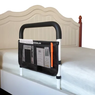 Image de Solidchoice - Barrières de lit pour personnes âgées, réglables en hauteur et avec espace de rangement
