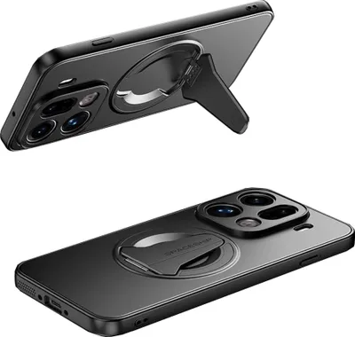Obrázek produktu pro Pouzdro MagSafe pro Oppo Find X9 Pro se skládacím držákem a magnetickým kroužkem, černé