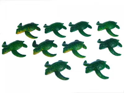 Produktbild von 10x Schildkröte Wasserschildkröte Aufstellfigur Miniblings Gummitier Tier Meer