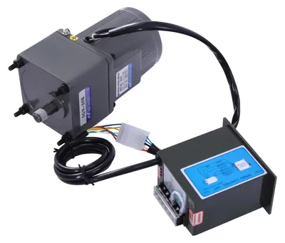 Obrázok produktu pre Motor s prevodovkou – striedavý prúd 220 V, 40 W – plynulá regulácia 0–68 ot./min – menovitá rýchlosť 0–1400 ot./min – prevodový pomer 20:1