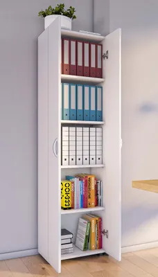 Produktbild von VCM Büroschrank mit 5 Fächern | moderner Aktenschrank mit Drehtüren | Maße ca. H. 178 x B. 49 x T. 34 cm – Ulas 5-Fach
