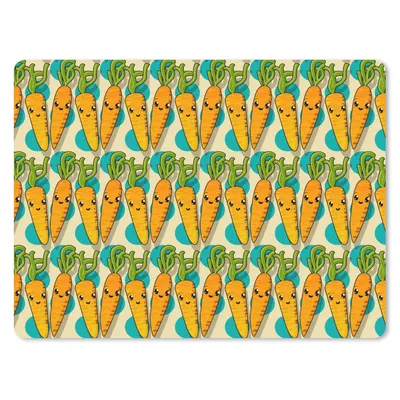 Produktbild von MuchoWow® Mauspad Mousepad Muster - Lebensmittel - Karotte 23x19 cm - Mousepads - Maus Mat - Pad - Mausunterlage - Schreibtischunterlage - Mauspad