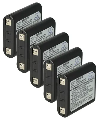 Produktbild von vhbw 5x Akku kompatibel mit Motorola Talkabout T9580, T9500, T9550, T92 H2O, T8550RCAMO, T9550XLRCAMO Funkgerät, Walkie Talkie (700 mAh, 3,6 V, NiMH)