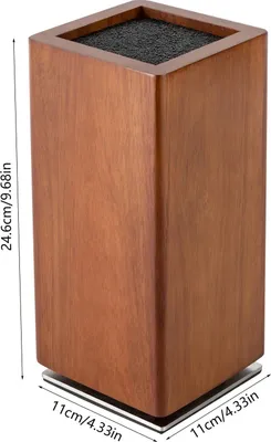 Produktbild von Magnetischer Messerblock - Magnetischer Messerhalter - Drehbar 360° - Ohne Messer - Hochwertig - Braun