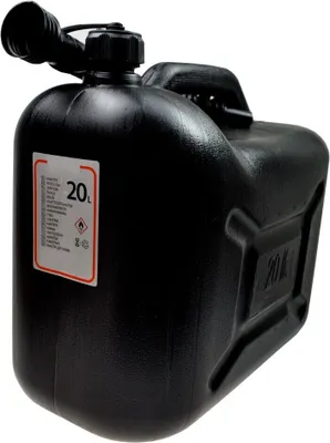 Obrázok produktu pre 20L kanister na benzín kanister na palivo kanister na benzín BLACK rezervný kanister
