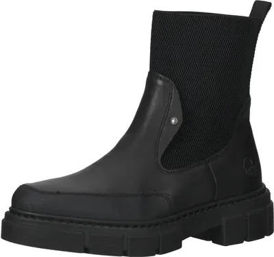 Produktbild von Rieker Damen Plateau Chelsea Boots Schwarz