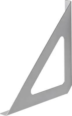 Produktbild von Dolle Regalträger Tri 19 x 19 cm grau Metall