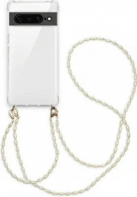 Immagine prodotto di Catenella per cellulare imoshion con perline + cinturino da polso Google Pixel 7 Pro - Trasparente