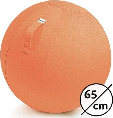 Obrázek produktu pro Kancelářská ergonomická sedací míč Backerz, 65 cm, gymnastický míč s potahem, sedací míč