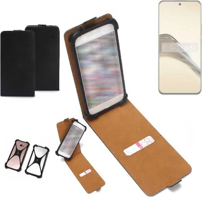 Produktbild von K-S-Trade Handyhülle Schutzhülle kompatibel mit Realme 13 Pro+ 5G Hülle Case Cover Flip Style Bumper schwarz 1x
