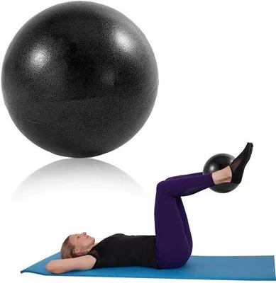 Produktbild von Yogaball 9 Zoll PVC Schwarz für Fitness
