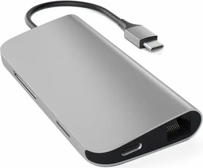 Obrázek produktu pro Satechi ST-TCMAM, USB 3.2 Gen 1 (3.1 Gen 1) Type-C, IEEE 802.3, IEEE 802.3ab, IEEE 802.3u, ed, SD, HDMI, RJ-45, USB 3.2 Gen 1 (3.1 Gen 1) Type-A, Hlink