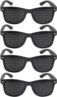 Image de Lunettes de relaxation à trous d'épingle légères - Lunettes multi-points - Pliables - Améliorent la vision