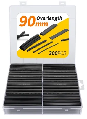 Productafbeelding van Krimpfolie set 2-in-1, dubbele wand, waterdicht, 300 stuks, 90 mm