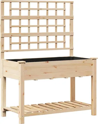 Immagine prodotto di Vaso da giardino con lo scaffale Beige 115 x 60,5 x 153 cm