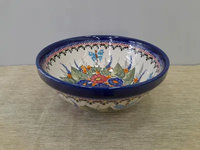 Produktbild von Bolesławiec Salatschüssel 849/149 Keramik 1L