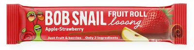 PRZEKĄSKA ROLL LONG JABŁKO - TRUSKAWKA BEZ DODATKU CUKRÓW 15 g - BOB SNAIL