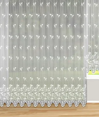 Produktbild von Fensterstore Jacquard weiß - Fertigvorhang von Albani - Größe (HxB): 245x300cm